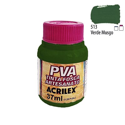 Tinta PVA Fosca 513 Verde Musgo 37 ml Acrilex