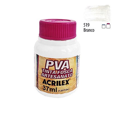 Tinta PVA Fosca 519 Branco 37 ml Acrilex