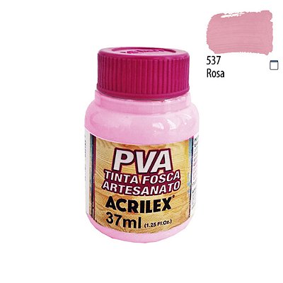 Tinta PVA Fosca 537 Rosa 37 ml Acrilex