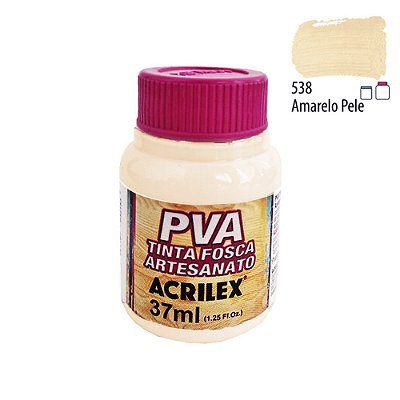 Tinta PVA Fosca 538 Amarelo Pele 37 ml Acrilex