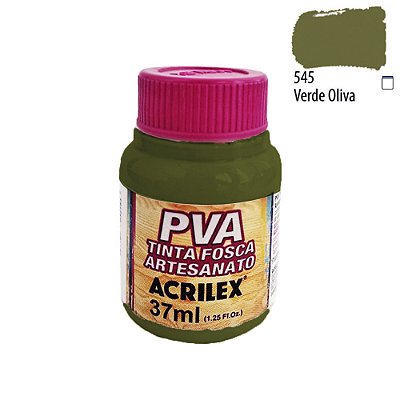 Tinta PVA Fosca 545 Verde Oliva 37 ml Acrilex