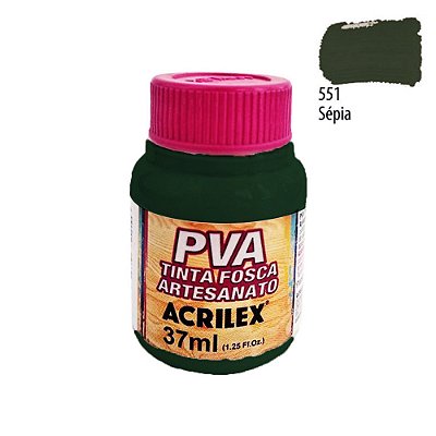 Tinta PVA Fosca 551 Sépia 37 ml Acrilex