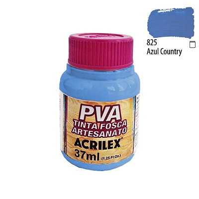 Tinta PVA Fosca 825 Azul Country 37 ml Acrilex
