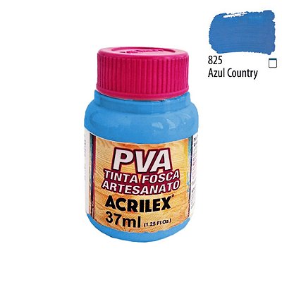 Tinta PVA Fosca 825 Azul Country 37 ml Acrilex