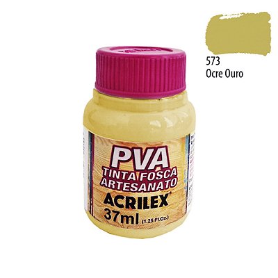 Tinta PVA Fosca 573 Ocre Ouro 37 ml Acrilex