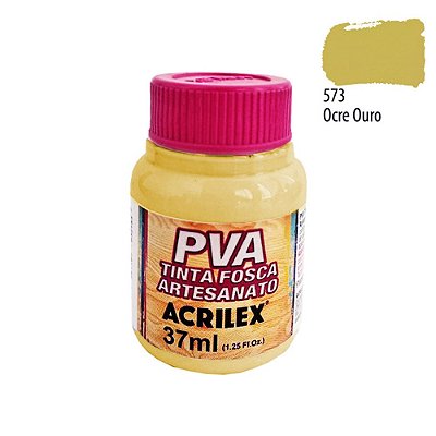 Tinta PVA Fosca 573 Ocre Ouro 37 ml Acrilex