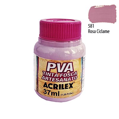 Tinta PVA Fosca 581 Rosa Ciclame 37 ml Acrilex