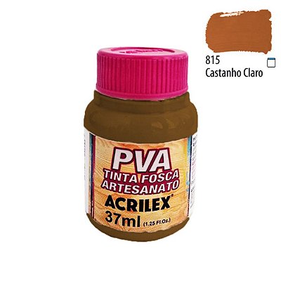 Tinta PVA Fosca 815 Castanho Claro 37 ml Acrilex
