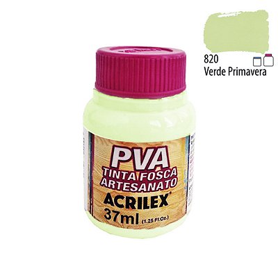 Tinta PVA Fosca 820 Verde Primavera Fosca 37 ml Acrilex