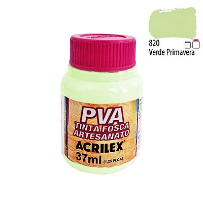 Tinta PVA Fosca 820 Verde Primavera Fosca 37 ml Acrilex