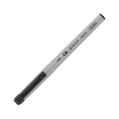 Caneta Nankin Preto 0.7 mm Técnica Graf Descartável Cis