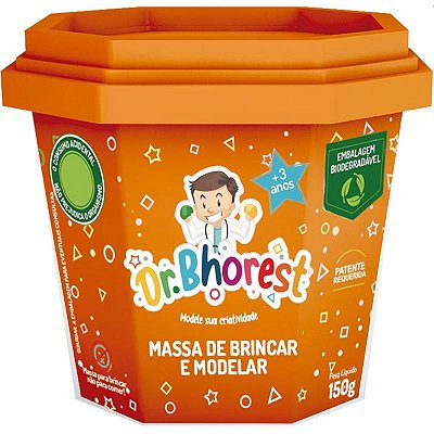 Massa de Modelar Dr. Bhorest Laranja 150 g Ref: MB01LA