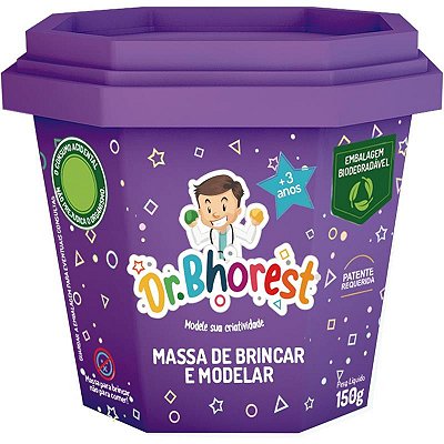 Massa de Modelar Dr. Bhorest Roxo 150 g Ref: MB01RX