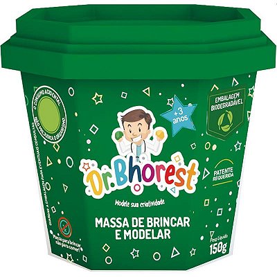 Massa de Modelar Dr. Bhorest Verde Amazônia 150 g Ref: MB01VA