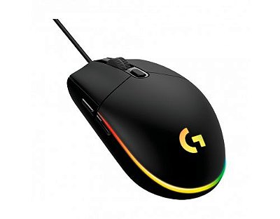 Mouse Gamer RGB Com Fio e 6 Botões USB 8000Dpi Preto - G203 910-005793 - Logitech