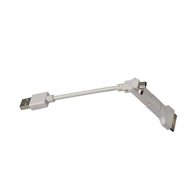 Cabo Adaptador para Mini/Micro/USB Apple Branco - UC-211 - C3Tech