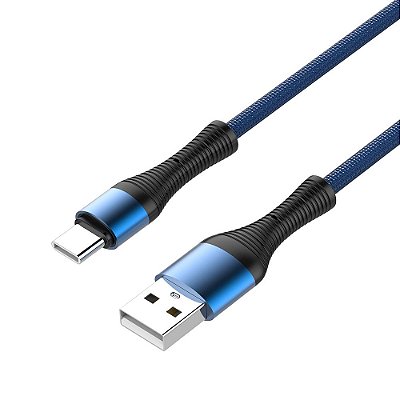 Cabo USB x USB-C 1 Metro 5A  Azul - CB-C160BL - C3Tech