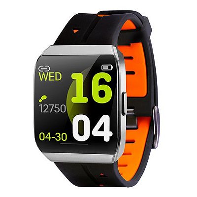 Relógio Smartwatch À Prova D'Água Android e IOS Bluetooth Laranja - Xwatch - TecToy
