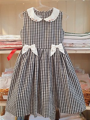 Vestido firenze vichy preto