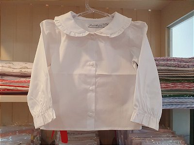 Camisa gola tradicional com babadinhos