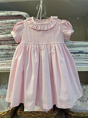 Vestido bolinha rosa