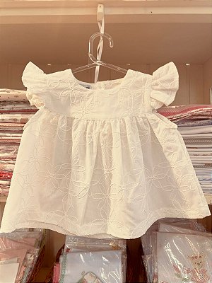 Batinha bordada off white