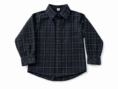 Camisa xadrez flanela marinho