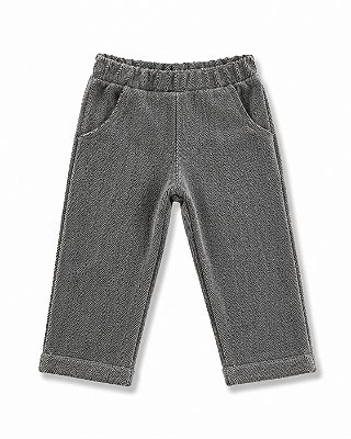 Calça de veludo cinza chumbo