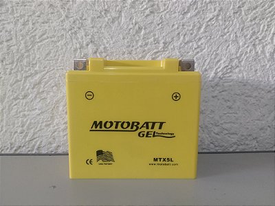 Bateria Motobatt YTZ6V / Titan Bros 160, CB250F, PCX 150, XRE 300, Fazer 150, CG150 Titan, YBR125 Factor, NX150 Bros, CRF230F