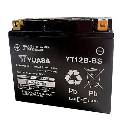 Bateria Yuasa YT12B-BS / Ducati Monster Diavel Multistrada V4 / Yamaha Drag Star YZF-R6 YZF-R1 XJ6 / Kawasaki Ninja ZX 1000