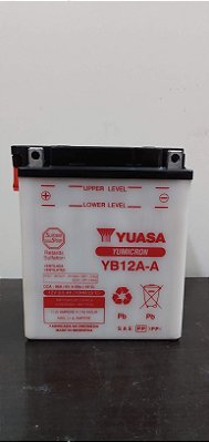 Bateria Yuasa YB12A-A / Original Honda CB400, CB450, CBR450, CBR450 SR, CB500, CB650, Vulcan 500, Virago 500,