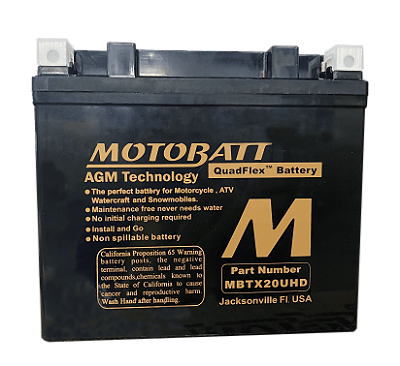 Bateria Motobatt YTX20L-BS / Honda Gold Wing / Indian Chief / Triumph Rocket 3 Tiger 1200 / Can-Am Outlander Sea Doo