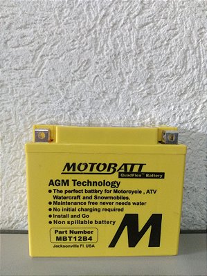 Bateria Motobatt YT12B-BS Fazer 600, XJ6, Drag Star 650, Ducati Monster Diavel, TDM 850, ZX-10R