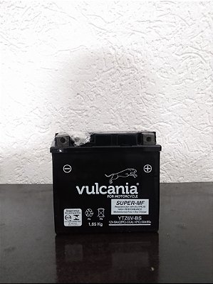 Bateria Vulcania YTZ6V / Titan 160, Fan 160, Bros 160, PCX 150, XRE 300, Fazer 150, CG150 Titan, YBR125 Factor, NX150 Bros, CRF230F