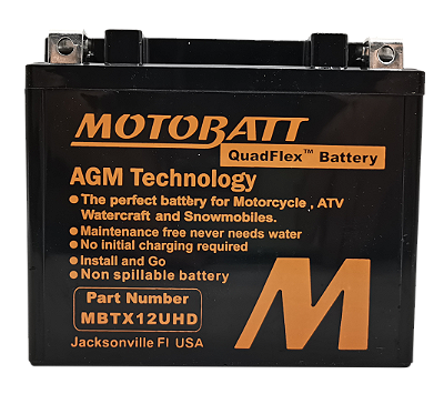 Bateria Motobatt YTX12-BS / Citycom 300i / Boulevard M800 / V-Strom 650 / TDM800 / T100 Bonneville / GSX1300R Hayabusa / Vulcan 900