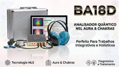 NLS 18D Aura & Chakras Analisador de Biorressonância Quântica NLS BA18D