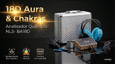 Analisador de Biorressonância Quântica NLS 18D Aura e Chakras BA18D