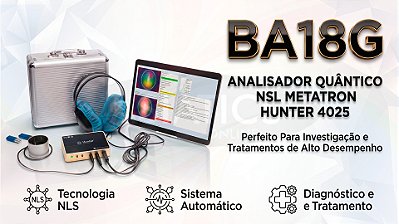 Hunter 4025 Analisador de Biorressonância Quântica NLS BA18G
