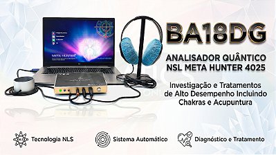 Meta Hunter Analisador de Biorressonância Quântica NLS BA18DG
