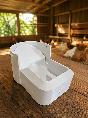 Comedouro para Frangos Anti Desperdício PVC 100 mm