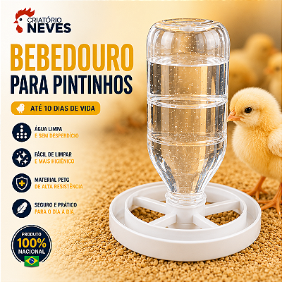 Bebedouro para Pintinhos até 10 dias