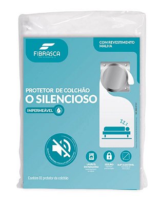 Protetor de Colchão Impermeável O Silencioso Slip Queen 160x200 Fibrasca