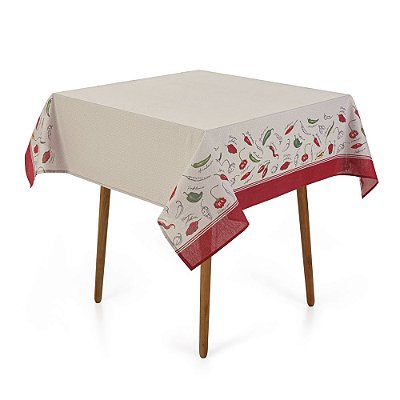 Toalha de Mesa Quadrada Caiena 140x140cm 4 lugares Karsten