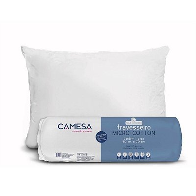 Travesseiro Micro Cotton Suporte Médio 50X70 Camesa