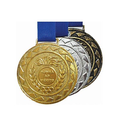 Kit c/ 10 Medalhas Esportiva Honra ao Mérito