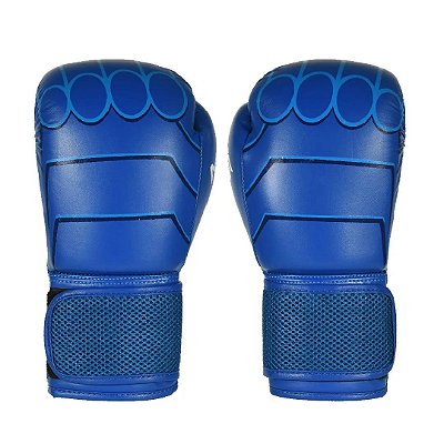 Luva Muay Thai Boxe MKS Combat  8 Oz Azul