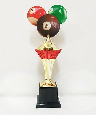 Troféu de Bola de Sinuca 32cm Vitoria 500112