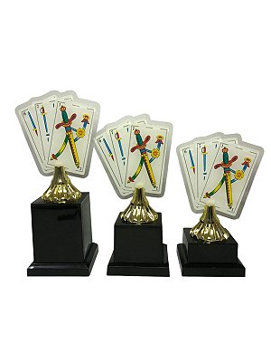 Troféu Truco Espanhol Acrílico Pequeno