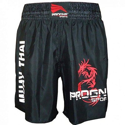 Calção/Shorts Muay Thai Masculino - Preto