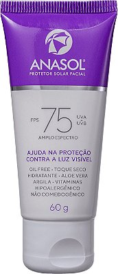 PROTETOR SOLAR FACIAL ANASOL FPS 75 TOQUE SECO